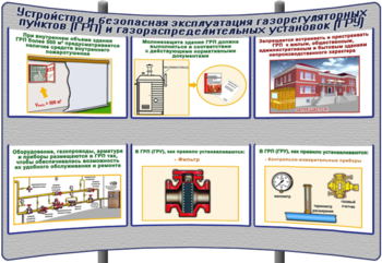 (К-ОТ-18) Устройство и безопасная эксплуатация газорегуляторных пунктов (ГРП) и газорегуляторных установок (ГРУ) - Тематические модульные стенды - Охрана труда и промышленная безопасность - Кабинеты охраны труда otkabinet.ru